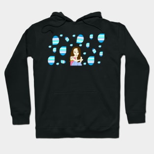 Bubble Girl - Cute Girl in a Positive Life Hoodie